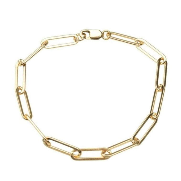 Gold Filled Paperclip XL Bracelet