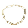 Gold Filled Paperclip XL Bracelet