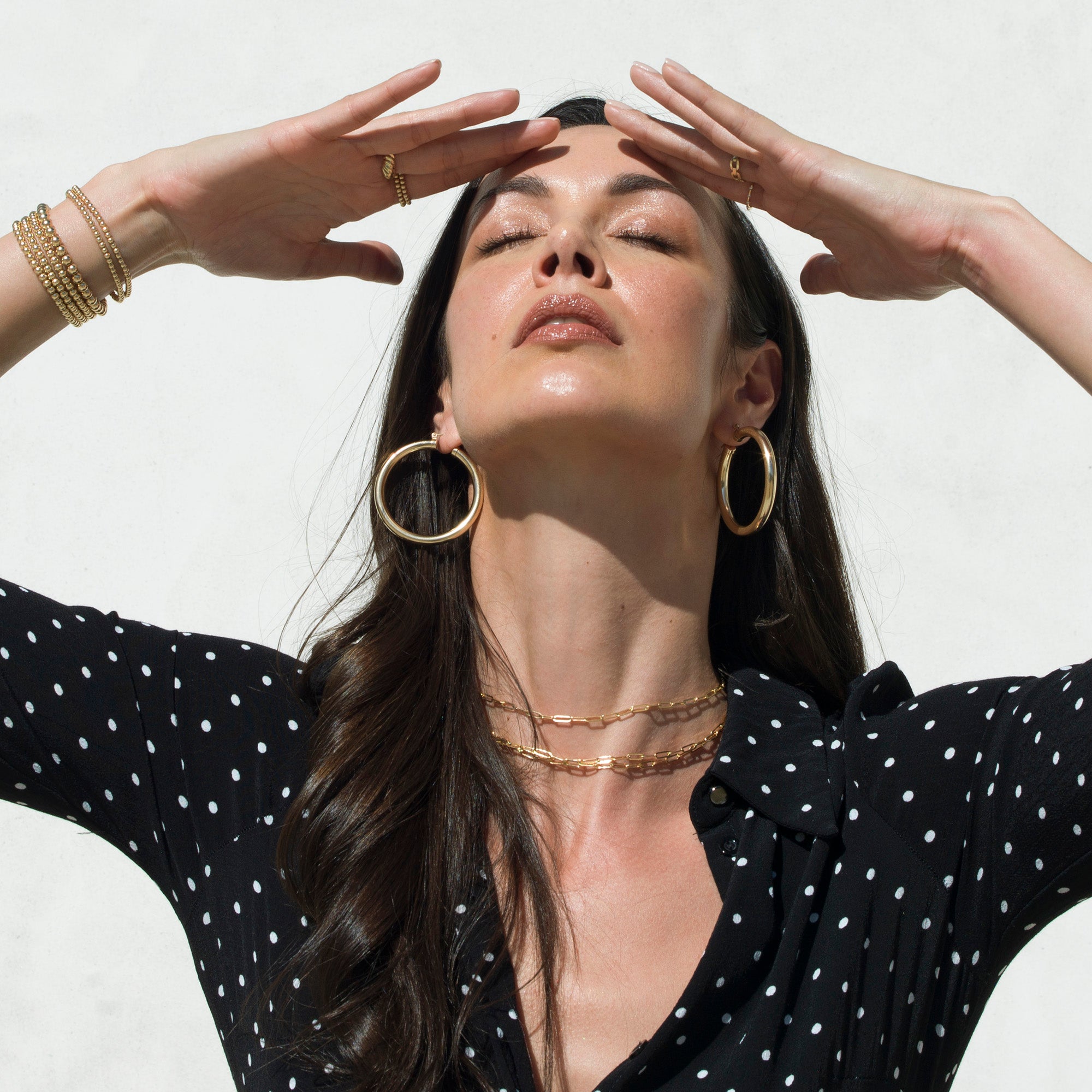 Gold Filled Paperclip Necklace