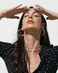 Gold Filled Rectangle Necklace