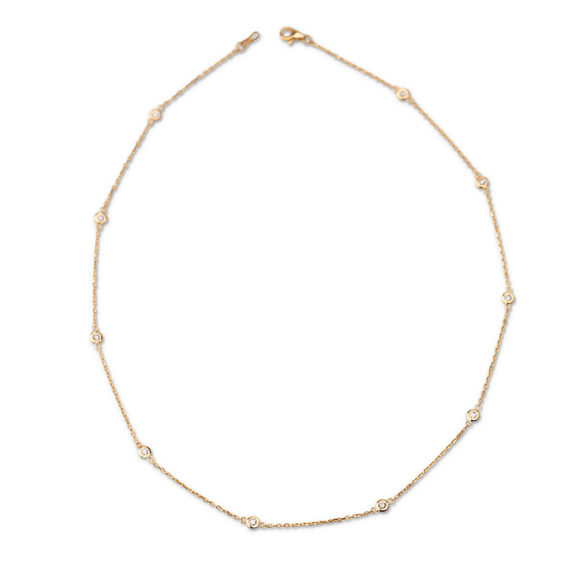 14k Diamond Yard Necklace .33 CTW