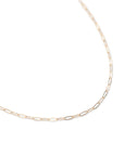 Gold Filled Thin Paperclip Necklace