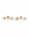 Gold Tri-Star Studs