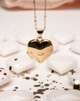 14k Heart Locket Necklace