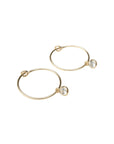 Dainty Birthstone Hoops
