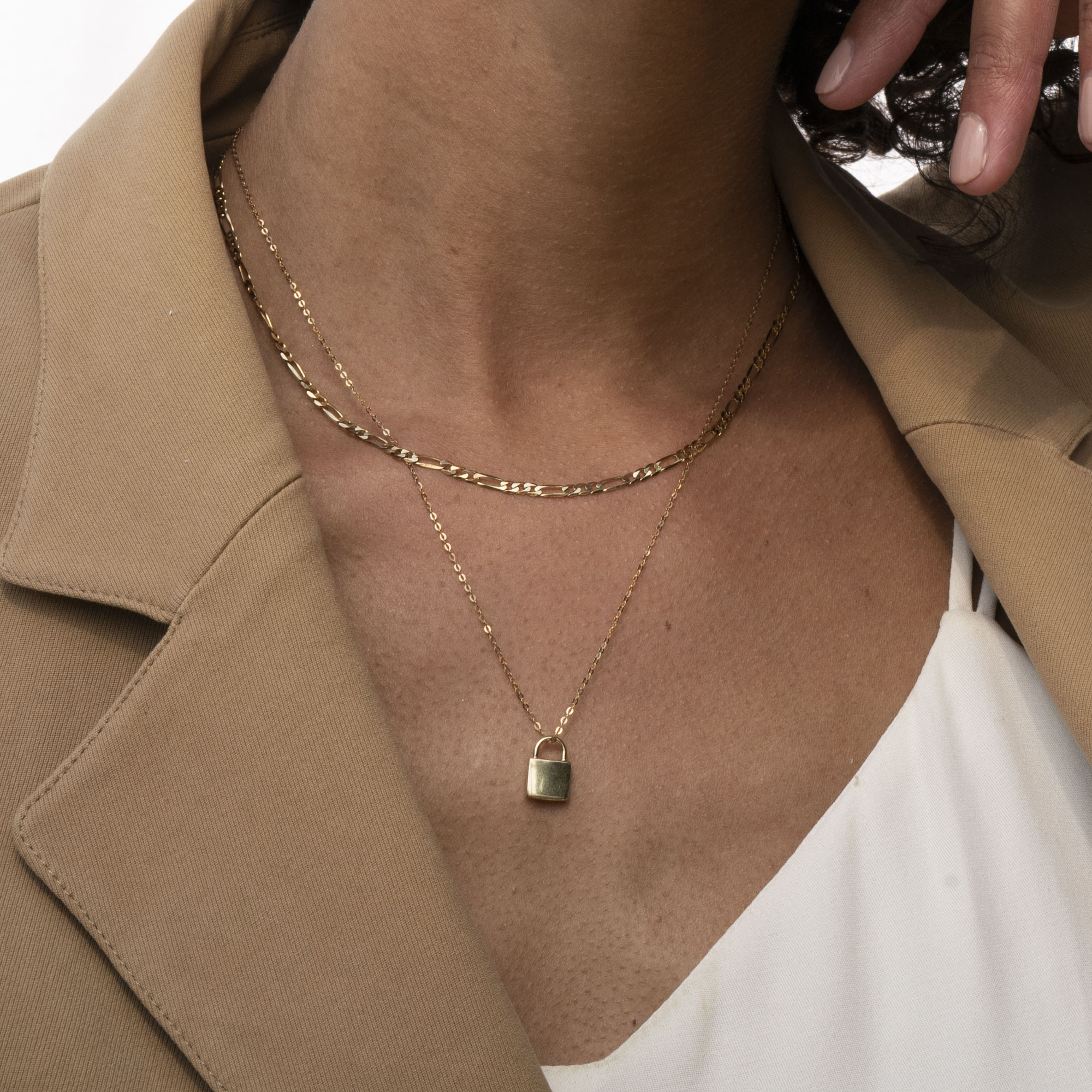 14k Gold Figaro Necklace