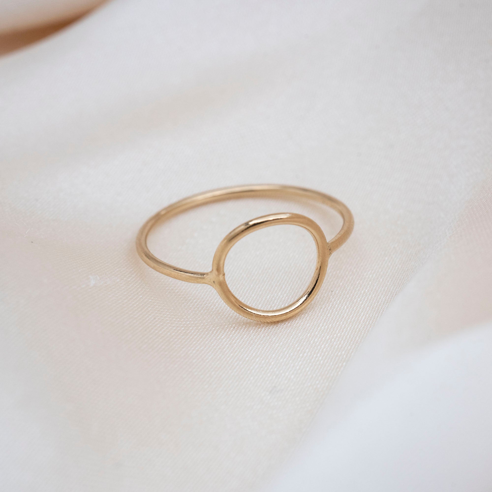 Gold Filled Full Moon Ring