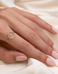 Gold Filled Full Moon Ring