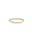 14k Half Eternity Diamond Band | 1mm