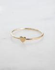 Gold Heart Stacker Ring, 14k Gold Filled Ring, Gold Stacker, Gold Band Ring, Simple Gold Ring, Womens Gold Ring, Dainty Gold Ring