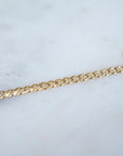 Gold Curb Link Bracelet, 14k Gold Bracelet, Simple Gold Bracelet, Chain and Link Bracelet, Bracelet, Chain Bracelet, Dainty Bracelet