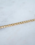Gold Curb Link Bracelet, 14k Gold Bracelet, Simple Gold Bracelet, Chain and Link Bracelet, Bracelet, Chain Bracelet, Dainty Bracelet