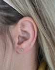 Gold Heart Studs, Gold Filled Heart Studs, Cute Gold Studs, Gold Filled Studs, Earrings, Gold Filled Earrings, 14k Gold Studs