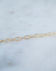 Gold Venus Bracelet, 14k Gold Bracelet, Simple Gold Bracelet, Chain and Link Bracelet, Bracelet, Chain Bracelet, Dainty Bracelet