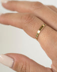 3mm Gold Flat Ring, 14k Gold Filled Ring, Gold Stacker, Gold Band Ring, Delicate Ring, Simple Gold Ring, Womens Gold Ring, Dainty Gold Ring