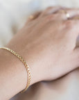 Gold Curb Link Bracelet, 14k Gold Bracelet, Simple Gold Bracelet, Chain and Link Bracelet, Bracelet, Chain Bracelet, Dainty Bracelet