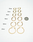 14k Gold filled Clasp Hoops, Gold Hoops, Lightweight Hoops, Clasp Hoops, Gold Filled Hoops, 14k Gold Hoops, Simple earrings, Classic Hoops
