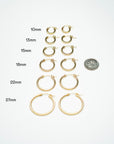 14k Gold filled Clasp Hoops, Gold Hoops, Lightweight Hoops, Clasp Hoops, Gold Filled Hoops, 14k Gold Hoops, Simple earrings, Classic Hoops