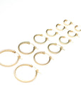 14k Gold filled Clasp Hoops, Gold Hoops, Lightweight Hoops, Clasp Hoops, Gold Filled Hoops, 14k Gold Hoops, Simple earrings, Classic Hoops