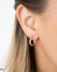 14k Gold filled Clasp Hoops, Gold Hoops, Lightweight Hoops, Clasp Hoops, Gold Filled Hoops, 14k Gold Hoops, Simple earrings, Classic Hoops