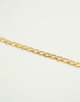 Gold Neptune Bracelet, 14k Gold Bracelet, Simple Gold Bracelet, Chain and Link Bracelet, Bracelet, Chain Bracelet, Bold Bracelet, Gold