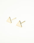 Gold Triangle Studs, Gold Studs. Cute Gold Studs, Gold Filled Studs, Earrings, Gold Filled Earrings, 14k Gold Studs