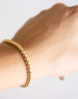 Gold Beaded Bracelet | 14k Gold Bracelet, Simple Gold Bracelet, Bracelet Beaded, Beaded Bracelet, Holiday Gift, Gift for Her, Holiday, Gift
