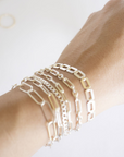 Sterling Silver Curb Link Bracelet, Sterling Silver Bracelet, Simple Silver Bracelet, Chain and Link Bracelet, Bracelet, Chain Bracelet,Gift