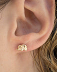 Lucky Elephant Studs | Gold Studs, Animal Studs, Gold Filled Studs, Earrings, Gold Filled Earrings, Holiday Gift, Gift for Her, Holiday,