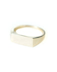 14k Solid Gold Rectangle Signet Ring, Gold Signet Ring, 14k Solid Gold Ring, Rectangle Signet, Holiday Gift, Gift for Her, Holiday, Gift