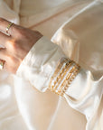 Gold Athena Bracelet, 14k Gold Bracelet, Simple Gold Bracelet, Chain and Link Bracelet, Chain Bracelet, Gift for Her, Rectangle Bracelet