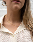 Gold Filled Thin Curb Link Necklace
