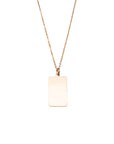 Initial Rectangle Necklace