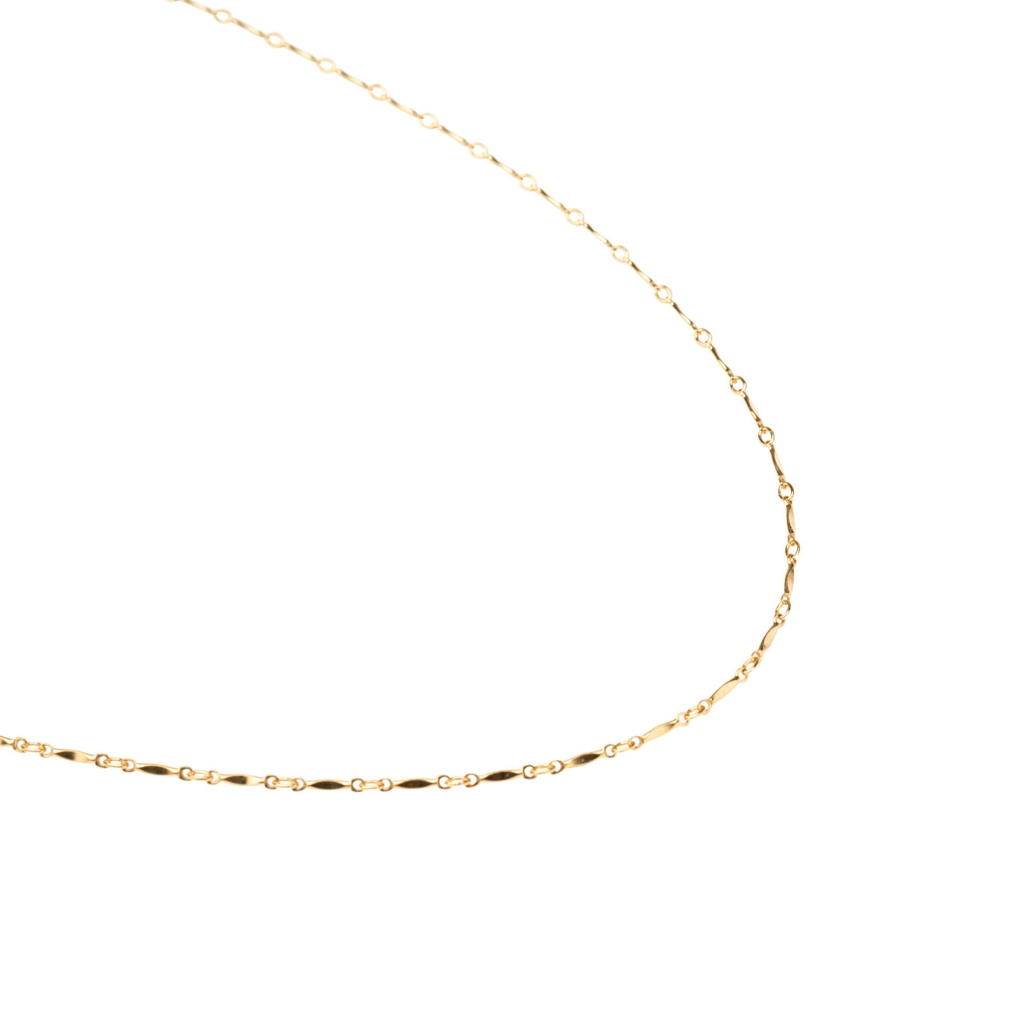 Gold Filled Dapped Bar Necklace