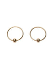 Gold Filled Dot Endless Hoops
