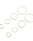 14k Endless Hoops
