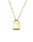 14k Padlock Necklace