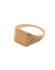 14k Square Signet Ring