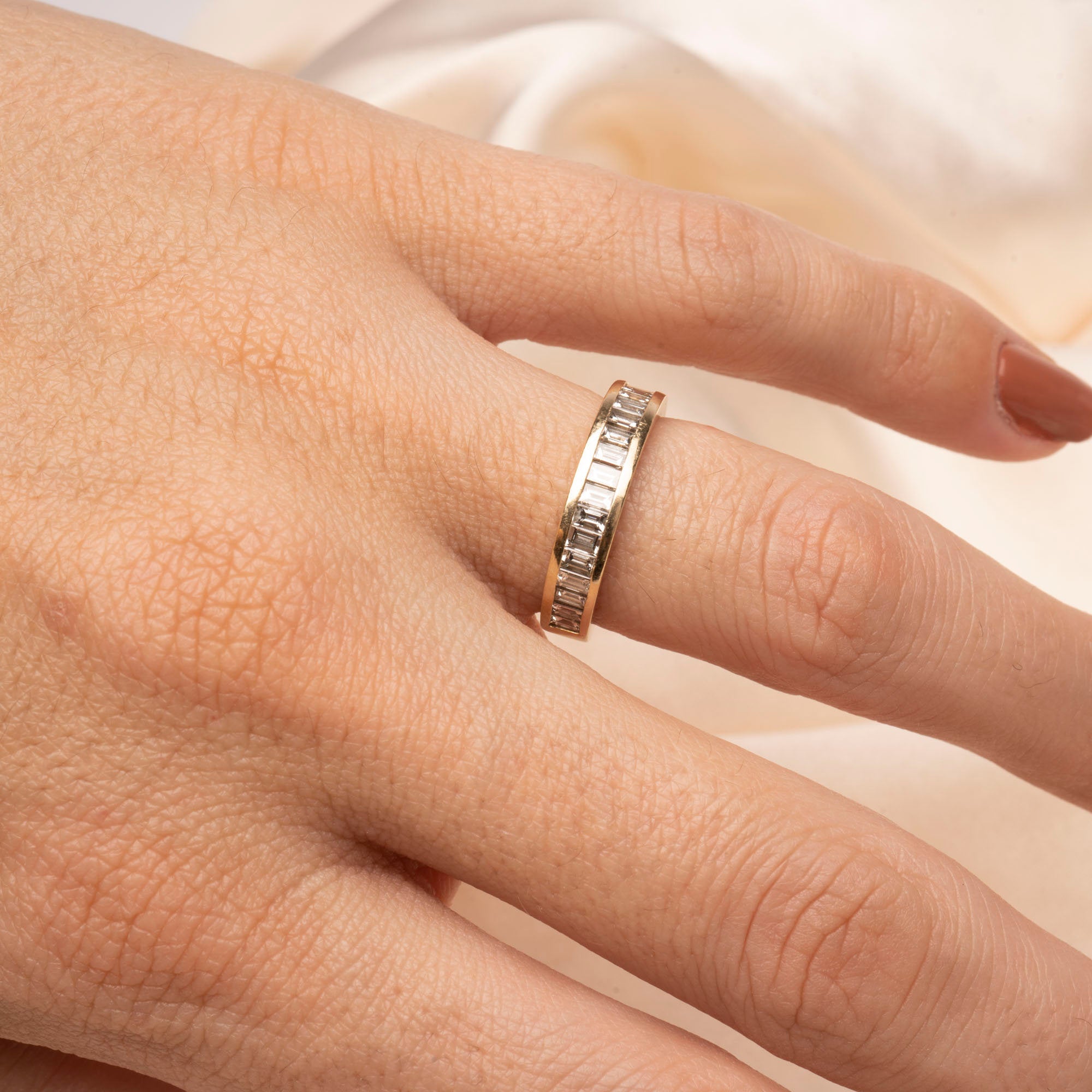 14k Gold Baguette Channel Ring – RG