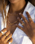 14k Starry Night Dome Ring