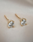 14k Round Diamond Studs | Genuine Diamond Studs, Natural Diamond Earrings, 14k Gold Earrings, Cute Diamond Studs, Simple Diamond Studs