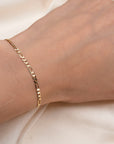 14k Gold Figaro Bracelet