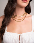 Gold Filled Herringbone Necklace | 5mm