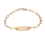 Gold Filled Paperclip ID Bracelet