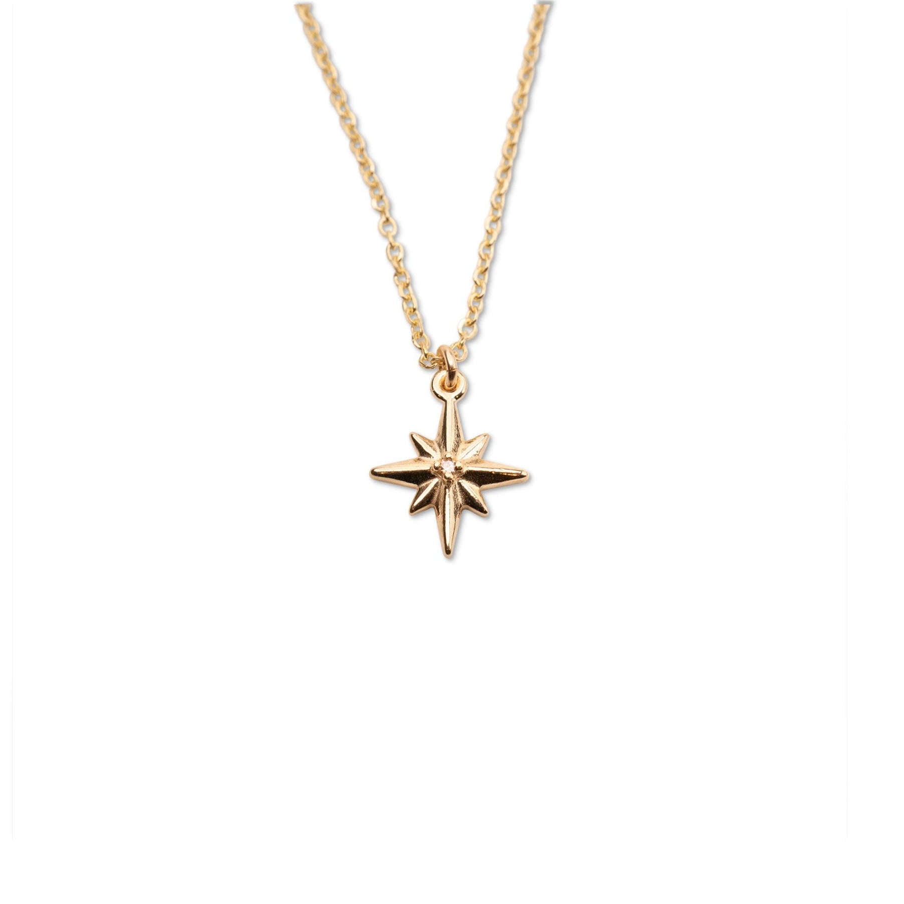 14k Northstar Diamond Necklace