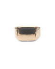 14k Pyramid Signet Ring