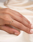 14k Diamond Snake Ring