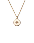 14k Starburst Diamond Necklace
