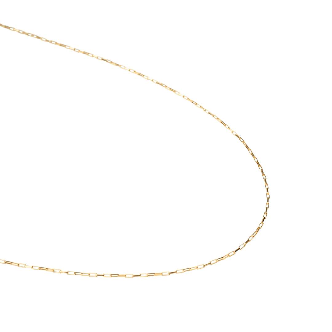 Gold Filled Initial Rectangle Necklace