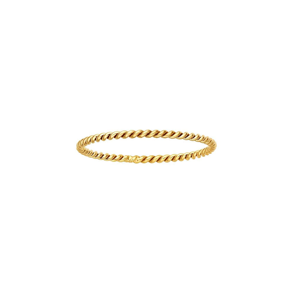 Gold Filled Dainty Twist Stacker Ring